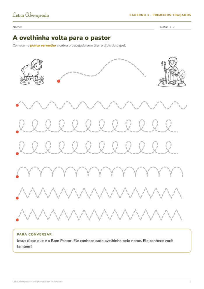 Página do Caderno 1