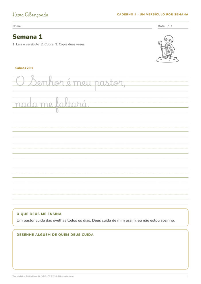 Página do Caderno 4