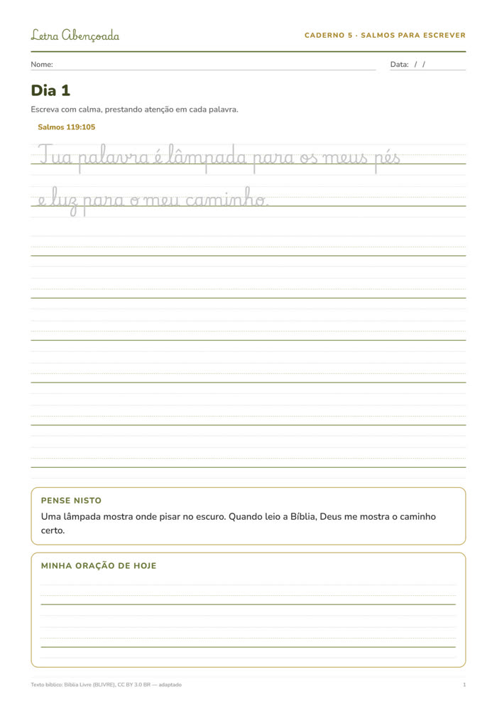 Página do Caderno 5